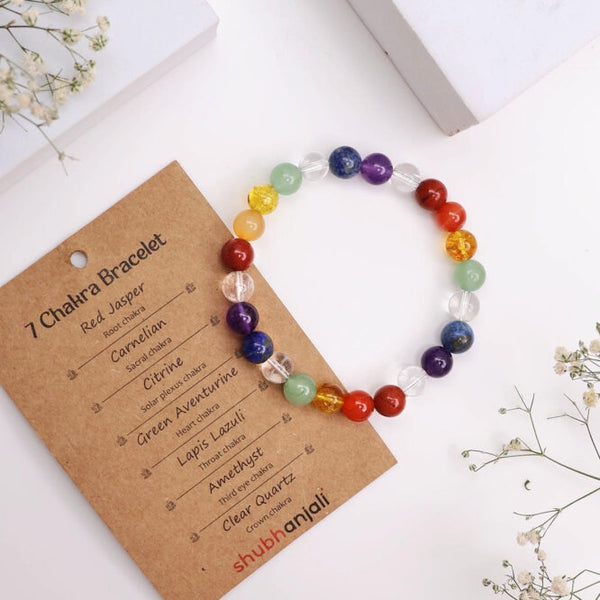 Seven Chakra Beads Bracelet