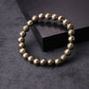 Pyrite Round Beads Bracelet