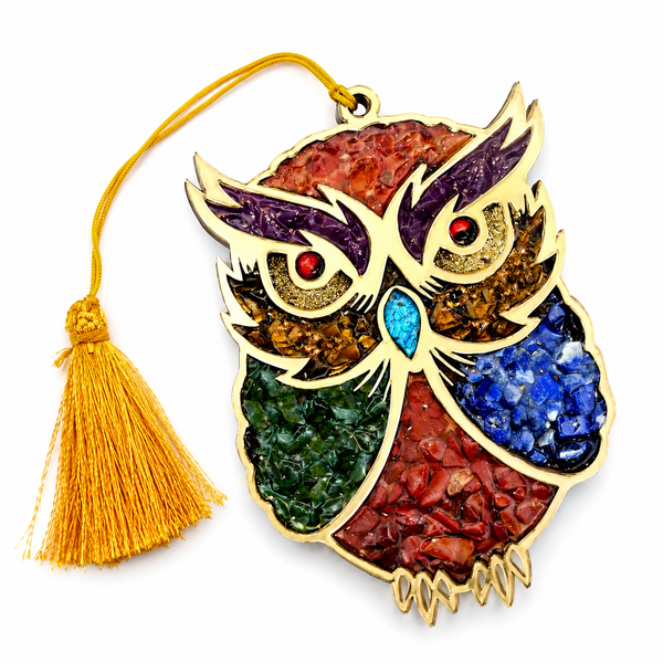 Owl 7 Chakra Hanging